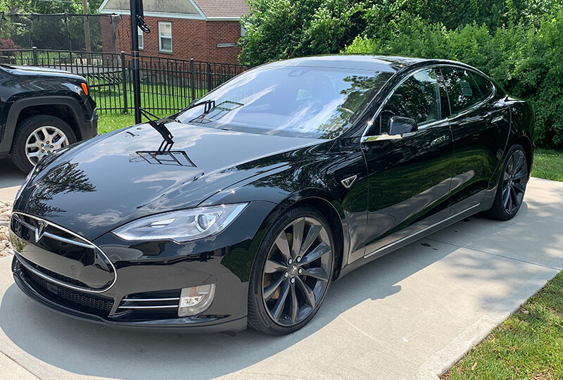 Freshly wahsed Tesla