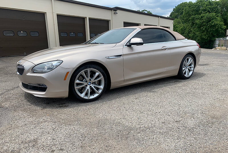 Freshly washed car